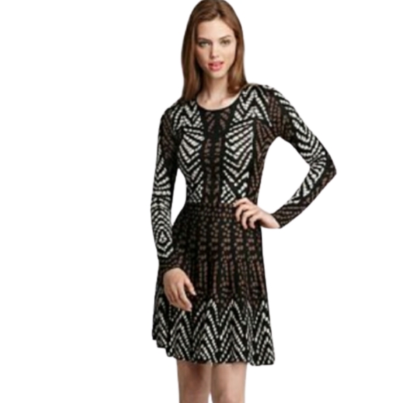 BCBGMaxAzria Dresses & Skirts - BCBGMaxAzria "Kylar" Geometric Jacquard Dress